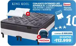 Naldo Lombardi King koil conjunto extended life oferta