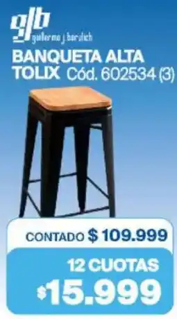 Naldo Lombardi Banqueta alta tolix oferta