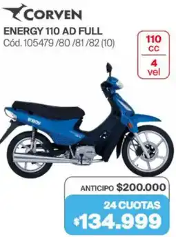 Naldo Lombardi Corven energy 110 ad full oferta