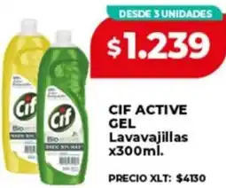 Supermayorista Vital Cif active gel lavavajillas oferta