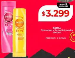 Supermayorista Vital Sedal shampoo y acondicionador oferta