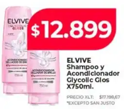 Supermayorista Vital Elvive shampoo y acondicionador glycolic glos oferta