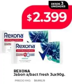Supermayorista Vital Rexona jabon a/bact fresh oferta