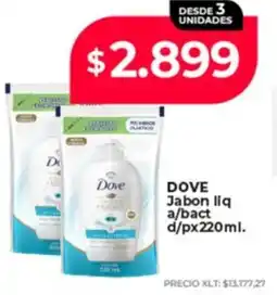 Supermayorista Vital Dove jabon liq a/bact d/p oferta