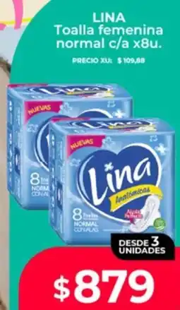 Supermayorista Vital Lina toalla femenina normal c/a oferta