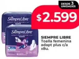 Supermayorista Vital Siempre libre toalla femenina adapt plus c/a oferta