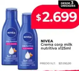 Supermayorista Vital Nivea crema corp milk nutritiva oferta