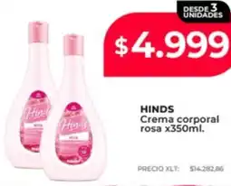 Supermayorista Vital Hinds crema corporal rosa oferta
