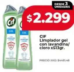 Supermayorista Vital Cif limpiador gel con lavandina/ cloro oferta