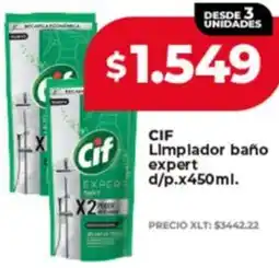 Supermayorista Vital Cif limpiador baño expert d/p. oferta
