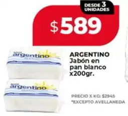 Supermayorista Vital Argentino jabón en pan blanco oferta