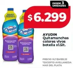 Supermayorista Vital Ayudín quitamanchas colores vivos botella oferta