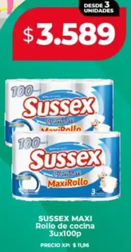 Supermayorista Vital Sussex maxi rollo de cocina oferta