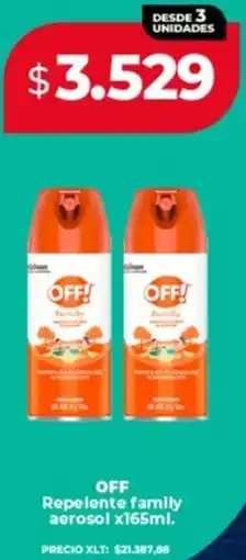 Supermayorista Vital Off repelente family aerosol oferta