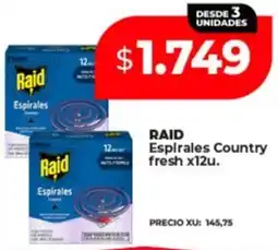 Supermayorista Vital Raid espirales country fresh oferta