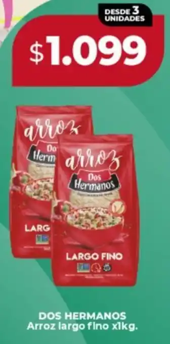 Supermayorista Vital Dos hermanos arroz largo fino oferta