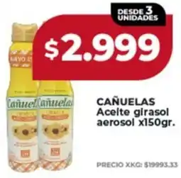 Supermayorista Vital Cañuelas aceite girasol aerosol oferta