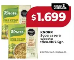 Supermayorista Vital Knorr sopa casera c/pasta trico. oferta