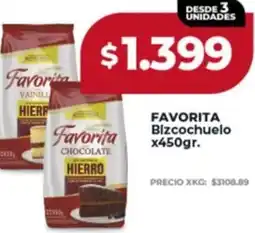 Supermayorista Vital Favorita bizcochuelo oferta