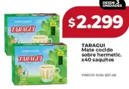 Supermayorista Vital Taragui mate cocido sobre hermetic. oferta