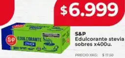 Supermayorista Vital S&P edulcorante stevia sobres oferta