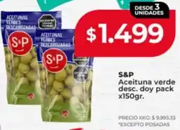 Supermayorista Vital S&P aceituna verde desc. doy pack oferta