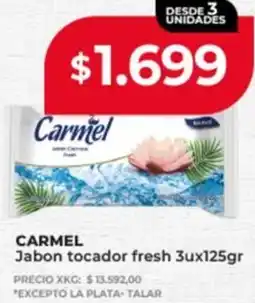 Supermayorista Vital Carmel jabon tocador fresh oferta