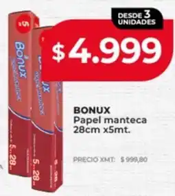 Supermayorista Vital Bonux papel manteca oferta