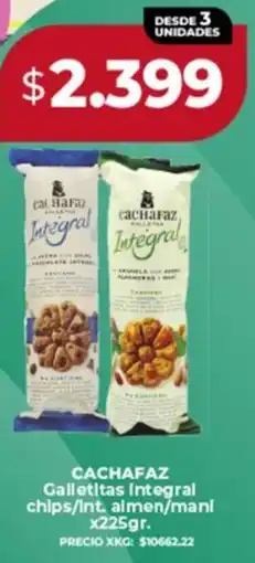 Supermayorista Vital Cachafaz galletitas integral chips/int. almen/manl oferta