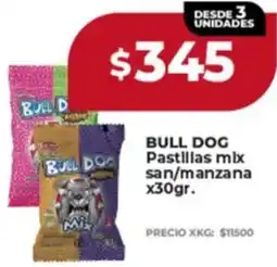 Supermayorista Vital Bull dog pastillas mix san/manzana oferta