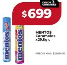 Supermayorista Vital Mentos caramelos oferta