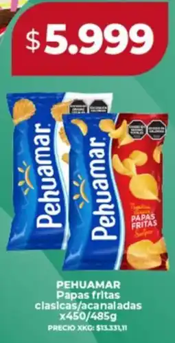 Supermayorista Vital Pehuamar papas fritas clasicas/acanaladas oferta