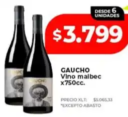 Supermayorista Vital Gaucho vino malbec oferta