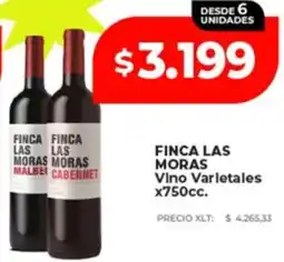 Supermayorista Vital Finca las moras vino varietales oferta