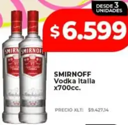 Supermayorista Vital Smirnoff vodka italla oferta