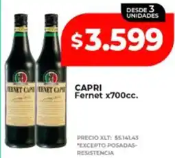 Supermayorista Vital Capri fernet oferta