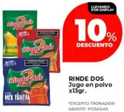 Supermayorista Vital Rinde dos jugo en polvo oferta