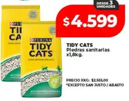 Supermayorista Vital Tidy cats piedras sanitarias oferta