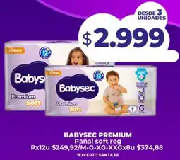 Supermayorista Vital Babysec premium pañal soft reg oferta