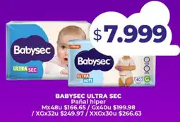 Supermayorista Vital Babysec ultra sec pañal hiper oferta