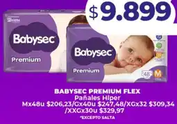 Supermayorista Vital Babysec premium flex pañales hiper oferta