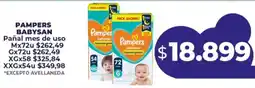 Supermayorista Vital Pampers babysan pañal mes de uso oferta