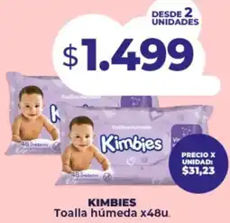 Supermayorista Vital Kimbies toalla húmeda oferta