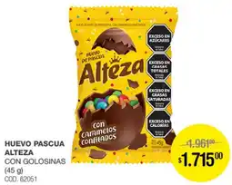 Atomo Conviene Alteza huevo pascua con golosinas oferta