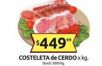 Cordiez Costeleta De Cerdo oferta