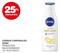 Atomo Conviene Nivea cremas corporales productos seleccionados oferta