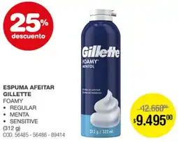 Atomo Conviene Gillette espuma afeitar foamy oferta