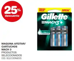 Atomo Conviene Gillette maquina afeitar/ cartuchos mach 3 productos seleccionados oferta