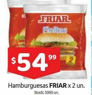 Cordiez Hamburguesas Friar oferta