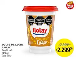 Atomo Conviene Ilolay dulce de leche familiar oferta